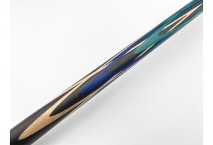 Бильярдный кий Тюльпан-Цветок чёрный граб, синий, зелёный граб