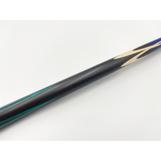 Бильярдный кий Тюльпан-Цветок чёрный граб, синий, зелёный граб