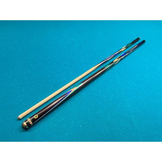 Бильярдный кий Тюльпан-Цветок чёрный граб, синий, зелёный граб