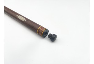 Більярдний кий ручної роботи Тюльпан-Квітка напружений запив венге, помаранчевий, сірий граб