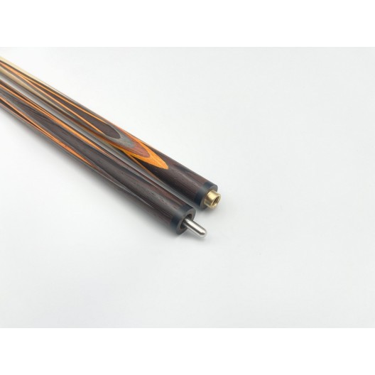 Більярдний кий ручної роботи Тюльпан-Квітка напружений запив венге, помаранчевий, сірий граб