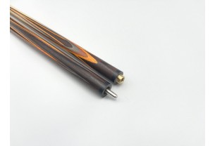 Більярдний кий ручної роботи Тюльпан-Квітка напружений запив венге, помаранчевий, сірий граб