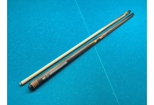 Більярдний кий ручної роботи Тюльпан-Квітка напружений запив венге, помаранчевий, сірий граб