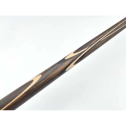 Бильярдный кий ручной работы Тюльпан-Цветок напряжённый запил махенга, чёрный граб