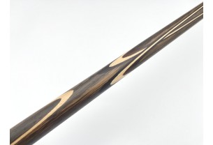 Бильярдный кий ручной работы Тюльпан-Цветок напряжённый запил махенга, чёрный граб