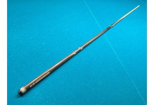 Бильярдный кий ручной работы Тюльпан-Цветок напряжённый запил махенга, чёрный граб