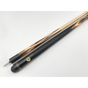 Бильярдный кий Тюльпан-Паутина чёрный граб, зебрано с насечкой