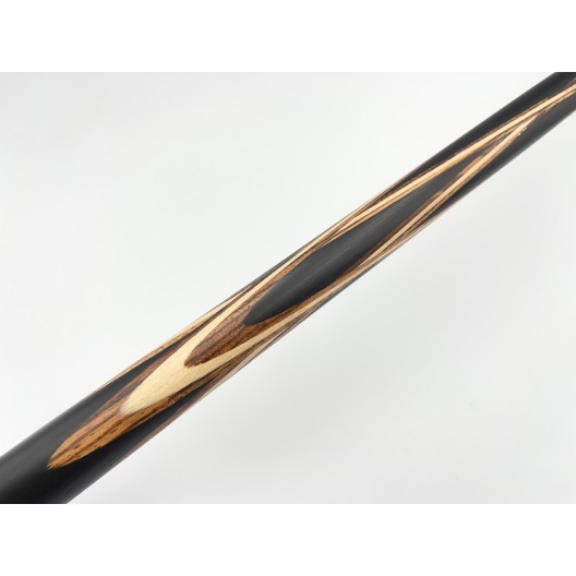 Більярдний кий Тюльпан-Павутина чорний граб, зебрано з насічкою