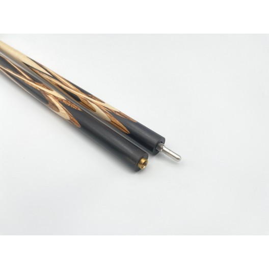 Більярдний кий Тюльпан-Павутина чорний граб, зебрано з насічкою