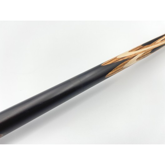 Більярдний кий Тюльпан-Павутина чорний граб, зебрано з насічкою