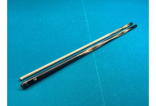 Більярдний кий Тюльпан-Павутина чорний граб, зебрано з насічкою