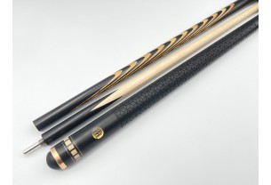 Більярдний кий Класик 10 запилів чорний граб, мовінгу з насічкою, трискладовий