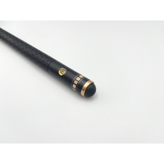 Більярдний кий Класик 10 запилів чорний граб, мовінгу з насічкою, трискладовий