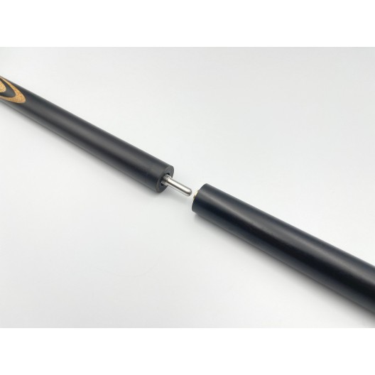 Більярдний кий Класик 10 запилів чорний граб, мовінгу з насічкою, трискладовий