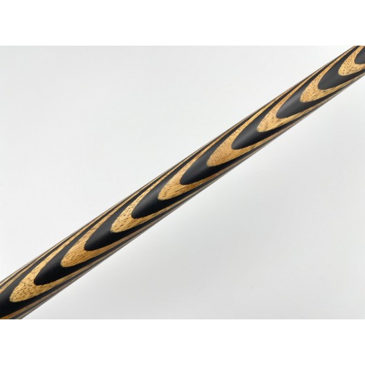 Більярдний кий Класик 10 запилів чорний граб, мовінгу з насічкою, трискладовий