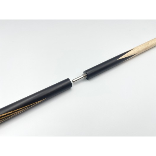 Більярдний кий Класик 10 запилів чорний граб, мовінгу з насічкою, трискладовий