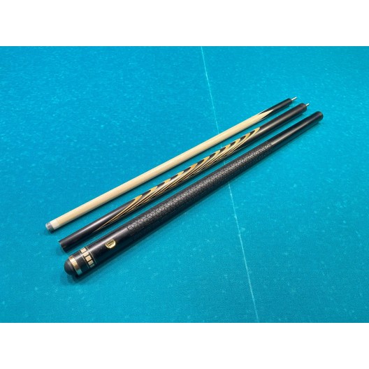 Більярдний кий Класик 10 запилів чорний граб, мовінгу з насічкою, трискладовий