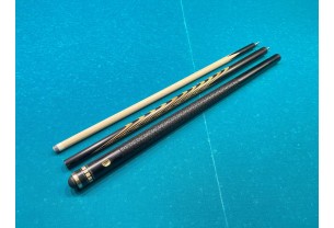 Більярдний кий Класик 10 запилів чорний граб, мовінгу з насічкою, трискладовий