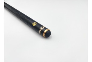 Бильярдный кий Тюльпан чёрный граб, зебрано с насечкой, трёхсоставной