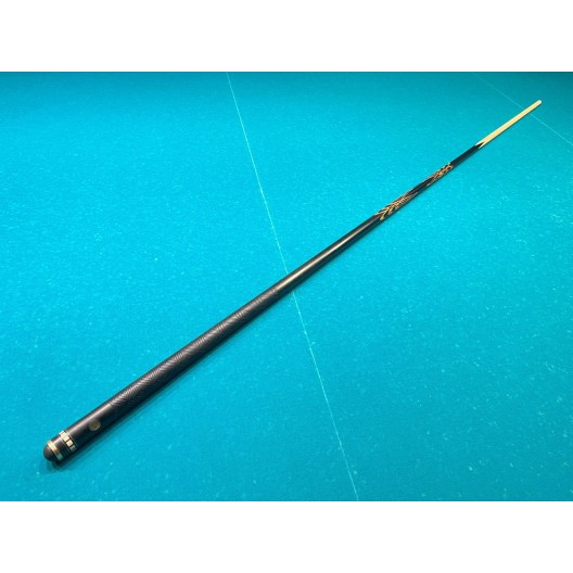 Бильярдный кий Тюльпан чёрный граб, зебрано с насечкой, трёхсоставной