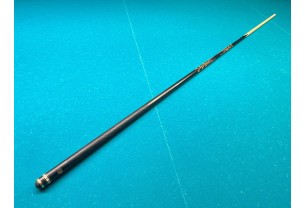 Бильярдный кий Тюльпан чёрный граб, зебрано с насечкой, трёхсоставной