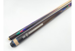 Бильярдный кий ручной работы Тюльпан-Цветок напряжённый запил чёрный, зелёный, синий, красный граб