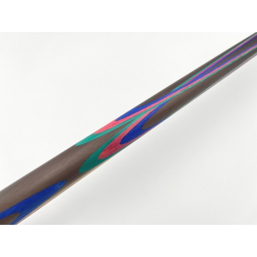 Бильярдный кий ручной работы Тюльпан-Цветок напряжённый запил чёрный, зелёный, синий, красный граб