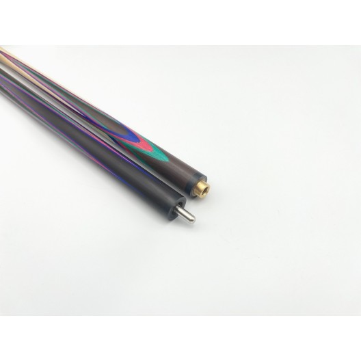 Бильярдный кий ручной работы Тюльпан-Цветок напряжённый запил чёрный, зелёный, синий, красный граб