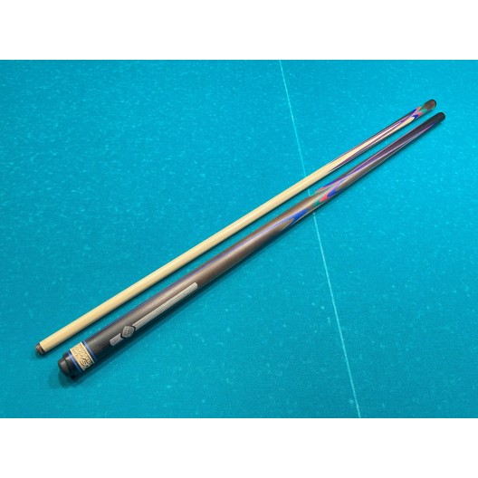 Бильярдный кий ручной работы Тюльпан-Цветок напряжённый запил чёрный, зелёный, синий, красный граб